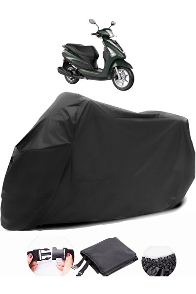 AutoEN Yamaha D'elight Black Motorcycle Tarpaulin Waterproof Durable Fabric