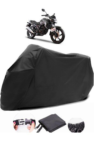 AutoEN Lifan LF150-10B Black Motorcycle Tarpaulin Waterproof Durable Fabric