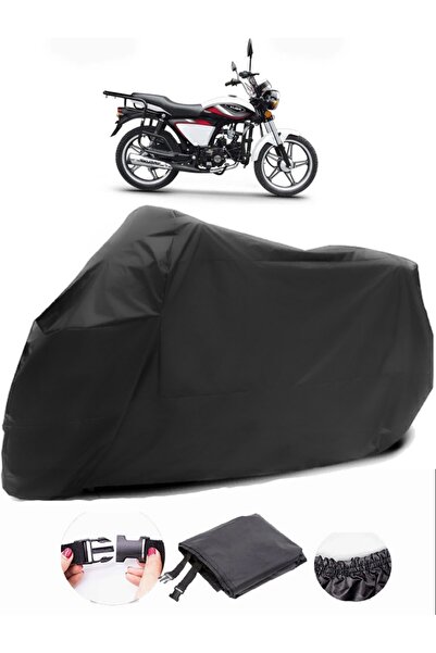 AutoEN Kuba Dragon 50 قماش مشمع أسود للدراجات النارية مقاوم للماء