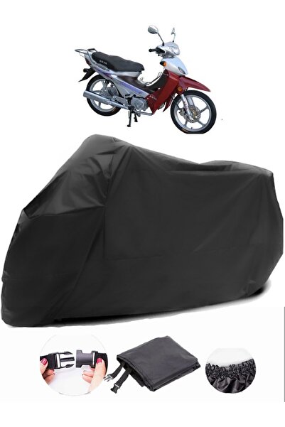 AutoEN Asian AS 100-8 Black Motorcycle Tarpaulin Waterproof Durable Fabric