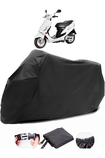 AutoEN بيجو V-Clic 50 قماش مشمع أسود للدراجات النارية مقاوم للماء