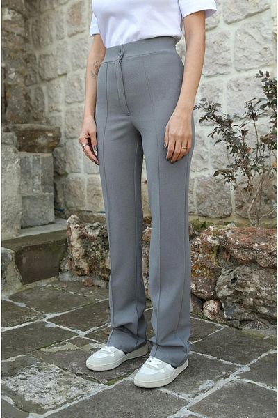 VOLT CLOTHİNG Lycra-Hose mit weitem Bein für Damen