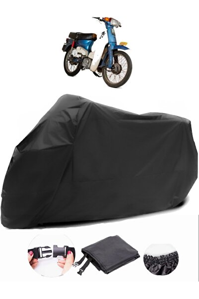 AutoEN Honda C 90 Black Motorcycle Tarpaulin Waterproof Durable Fabric