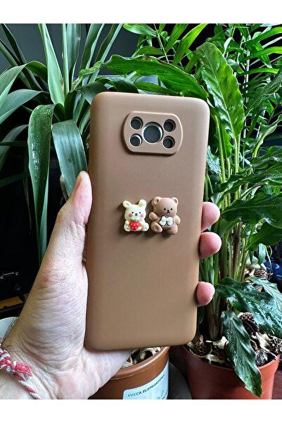 Tria Xiaomi Poco X3 Nfc X3 Pro Uyumlu İçi Kadife Kamera Korumalı Lansman Silikon Telefon Kılıfı Kahve