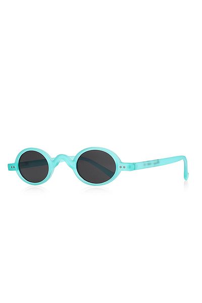 Kinary Round Unisex Sunglasses Transparent Matte Mint Green 1028
