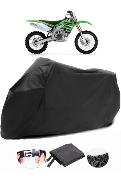 AutoEN Kawasaki KX 450F Black Motorcycle Tarpaulin Waterproof Durable Fabric