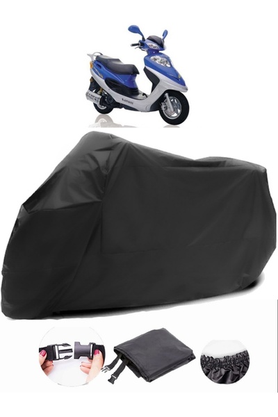 AutoEN Kanuni Trex 125 قماش أسود للدراجات النارية مقاوم للماء ومتين