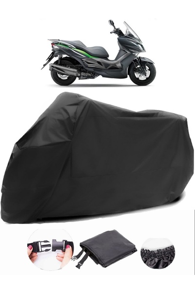 AutoEN كاواساكي J300 القماش المشمع الأسود للدراجات النارية مقاوم للماء