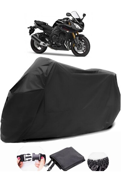 AutoEN Yamaha Fazer 8 Black Motorcycle Tarpaulin Waterproof Durable Fabric