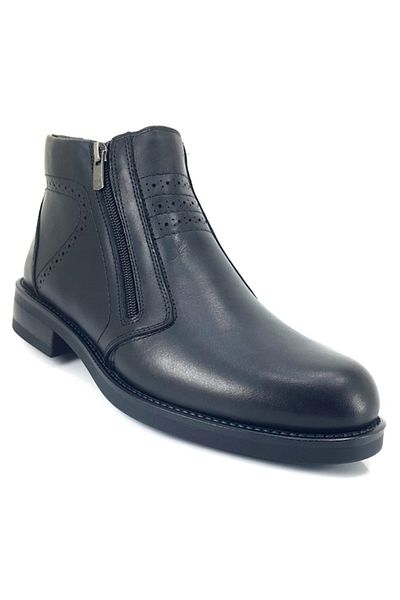 Forelli PİEL-H 36255 Black Skin Men's Orthopedic Boots