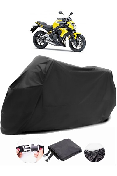 AutoEN Kawasaki ER-6 N Black Motorcycle Tarpaulin Waterproof Durable Fabric