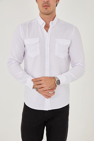 ENZİM JEANS Men's Polycotton Shirt