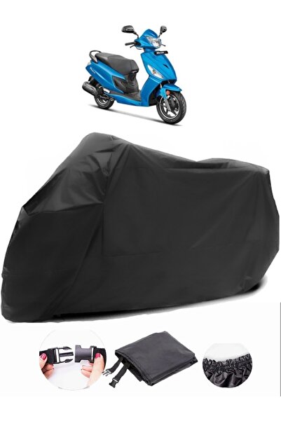 AutoEN Hero Dash 125 قماش مشمع أسود للدراجات النارية مقاوم للماء