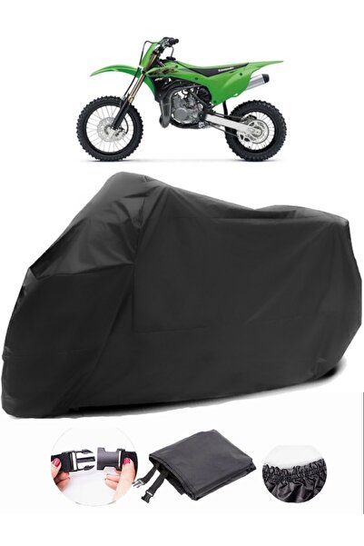 AutoEN قماش أسود متين مقاوم للماء لدراجة نارية كاواساكي KX 85
