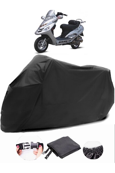 AutoEN Bisan Pacific 150 Black Motorcycle Tarpaulin Waterproof Durable Fabric