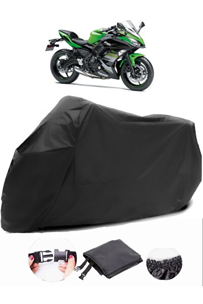 AutoEN Kawasaki Ninja 650 KRT Edition Black Motorcycle Tarpaulin Waterproof Durable Fabric