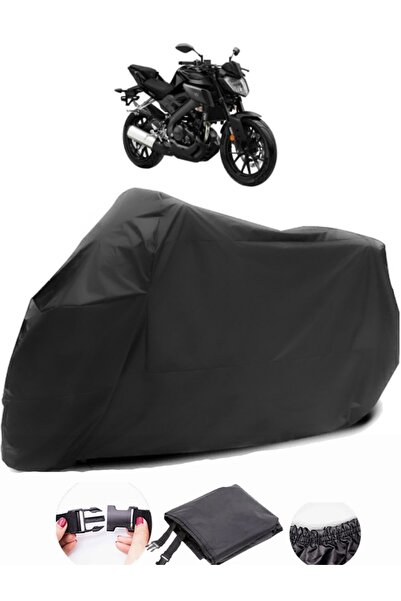 AutoEN ياماها MT-125 قماش مشمع أسود للدراجات النارية مقاوم للماء