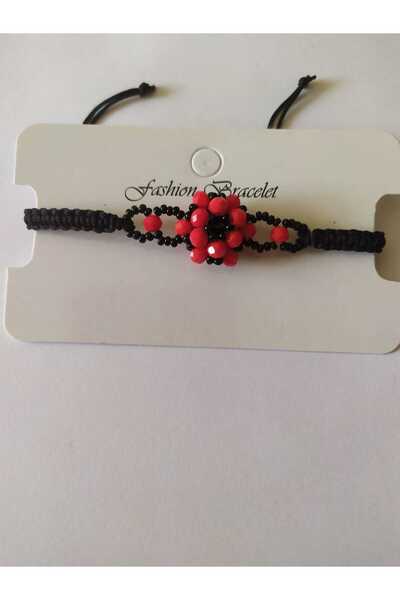 Sam Cevşen Bileklik / Örgü İplik / El İşi Kristal Boncuk Örme /