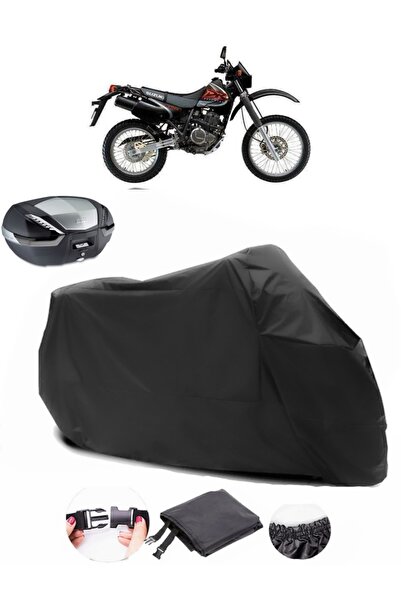 AutoEN حقيبة سوزوكي DR350 الخلفية متوافقة مع القماش المشمع الأسود للدراجات ال...