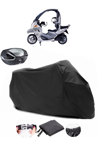AutoEN BMW C1 Rear Bag Compatible Black Motorcycle Tarpaulin Waterproof Durab...