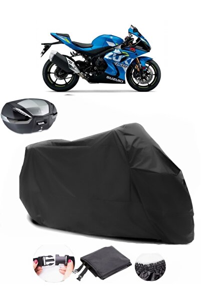 AutoEN Suzuki GSX-R 1000 Rear Bag Compatible Black Motorcycle Tarpaulin Water...