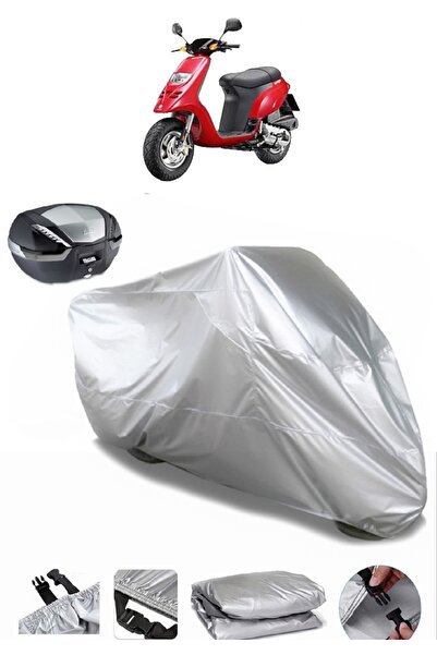 AutoEN Piaggio Typhoone 80 Rear Bag Compatible Motorcycle Tarpaulin Luxury Quality Thick High Quality