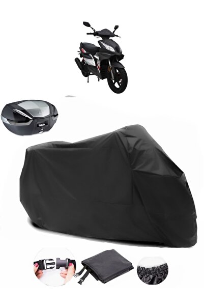 AutoEN Mondial 125 Ardor Backpack Compatible Black Motorcycle Tarpaulin Waterproof Durable Fabric