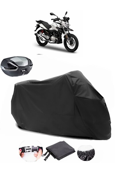 AutoEN Motoran Spada Anton 150 Back Bag Compatible Black Motorcycle Tarpaulin Waterproof Durable Fabric