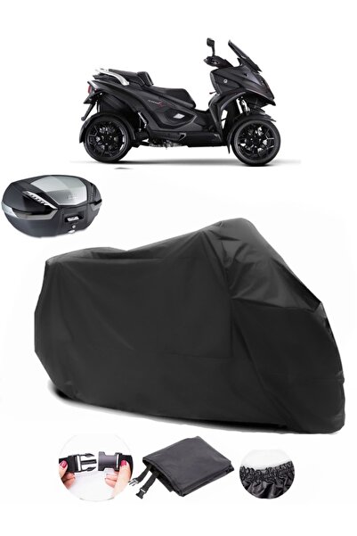 AutoEN Qooder QV4 - Black Motorcycle Tarpaulin Waterproof Back Bag and Durabl...