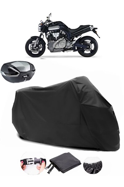 AutoEN Yamaha MT-01 Rear Bag Compatible Black Motorcycle Tarpaulin Waterproof...