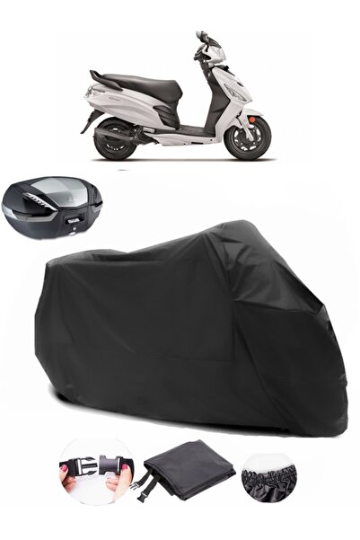 AutoEN حقيبة ظهر Hero Dash LX 110 متوافقة مع القماش المشمع الأسود للدراجات ال...