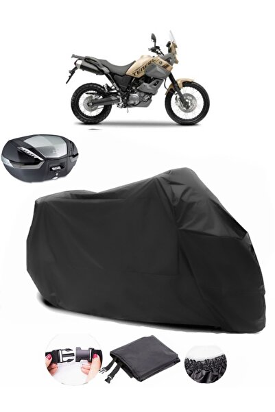 AutoEN Yamaha XTZ 660Z Tenere Rear Bag Compatible Black Motorcycle Tarpaulin ...