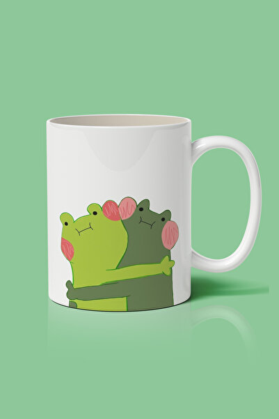 designedfy Kurbağalar Baskılı Kupa Bardak