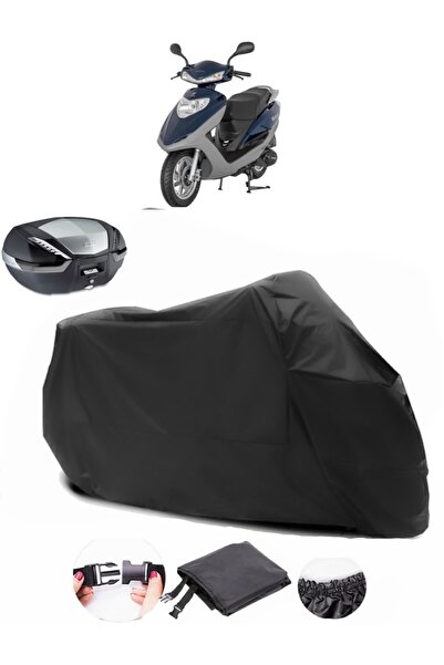 AutoEN Mondial 100 NT Turquoise Backpack Compatible Black Motorcycle Tarpauli...