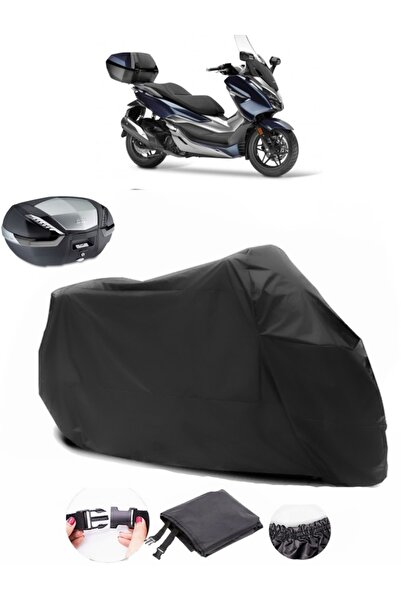 AutoEN Honda NSS250 Forza Arka Çanta Uyumlu Siyah Motosiklet Branda Su Geçirm...