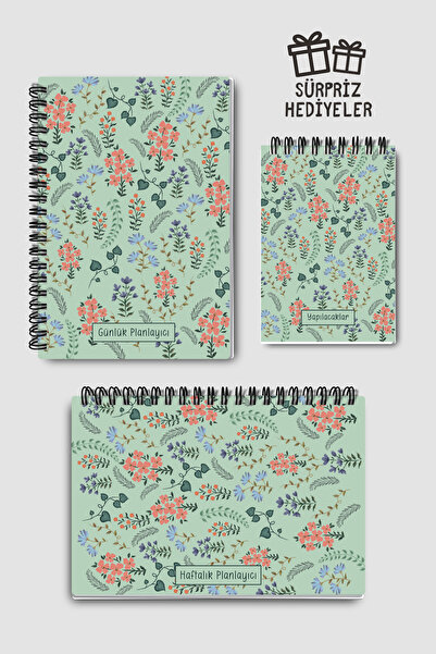 Eldesen Tasarım 3'lü Planlama Seti, Günlük Planlayıcı, Haftalık Planlayıcı, Y...