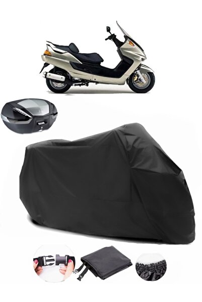 AutoEN Yamaha Majesty 250 Rear Bag Compatible Black Motorcycle Tarpaulin Wate...