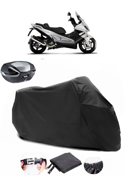 AutoEN حقيبة خلفية متوافقة مع Gilera Nexus 500، مشمع أسود للدراجات النارية، ن...