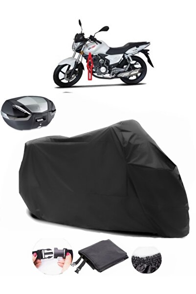 AutoEN RKS Titanic 150-R Rear Bag Compatible Black Motorcycle Tarpaulin Water...
