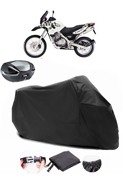 AutoEN BMW F 650 GS Dakar Rear Bag Compatible Black Motorcycle Tarpaulin Wate...