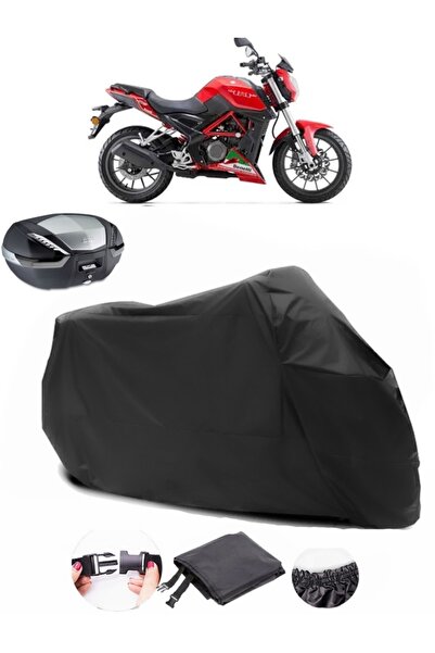 AutoEN Benelli TNT 25 Back Bag Compatible Black Motorcycle Tarpaulin Waterpro...