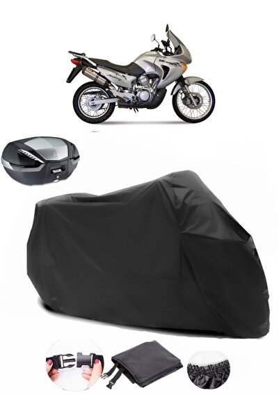 AutoEN Honda XL 650 Transalp Rear Bag Compatible Black Motorcycle Tarpaulin W...