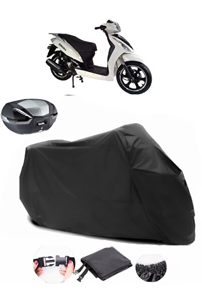 AutoEN Lifan Traveler 125 Backpack Compatible Black Motorcycle Tarpaulin Wate...