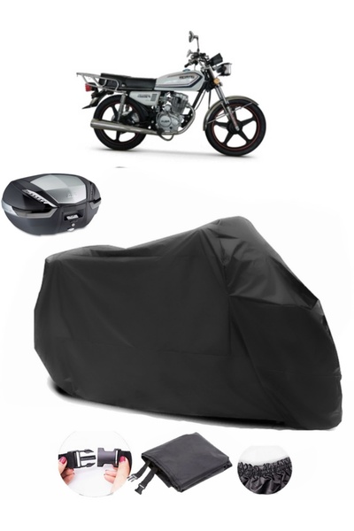 AutoEN حقيبة خلفية Kuba CG150 متوافقة مع القماش المشمع الأسود للدراجات الناري...