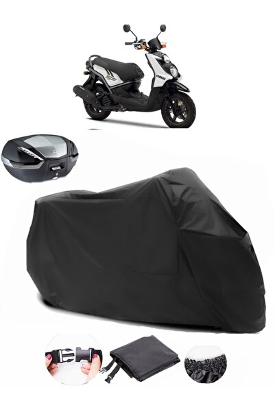 AutoEN Yamaha BW's 125 Rear Bag Compatible Black Motorcycle Tarpaulin Waterpr...