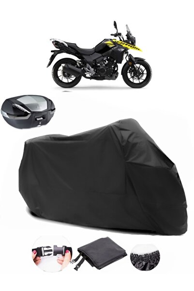 AutoEN حقيبة سوزوكي V-Strom 250 الخلفية متوافقة مع القماش المشمع الأسود للدرا...