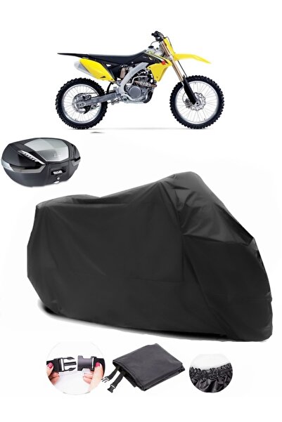 AutoEN حقيبة سوزوكي RM Z250 الخلفية متوافقة مع القماش المشمع الأسود للدراجات النارية المقاوم للماء