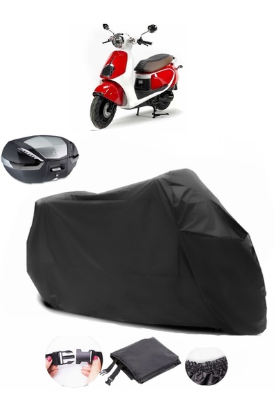 AutoEN Daelim Aroma 125 Backpack Compatible Black Motorcycle Tarpaulin Waterp...