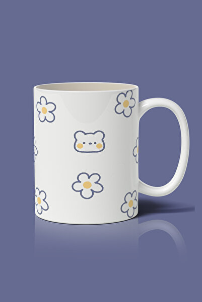 designedfy Flowers Baskılı Kupa Bardak