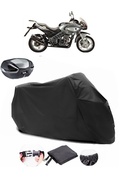 AutoEN Arora AR 250 ZH Rear Bag Compatible Black Motorcycle Tarpaulin Waterpr...